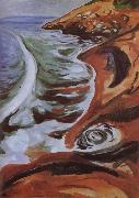 Edvard Munch Surfy Waver  rock oil painting on canvas